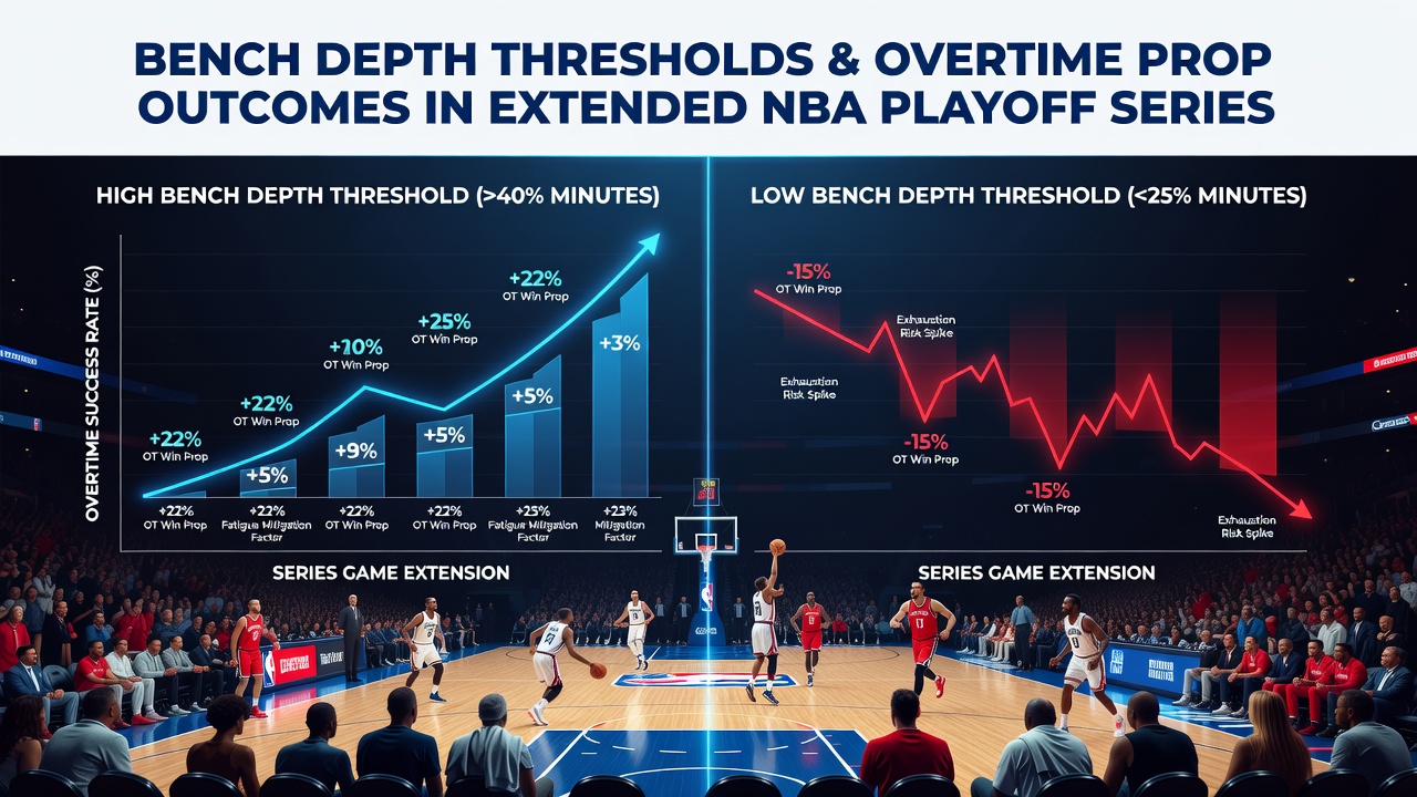 Close-up of NBA bench players preparing for overtime in playoff series
