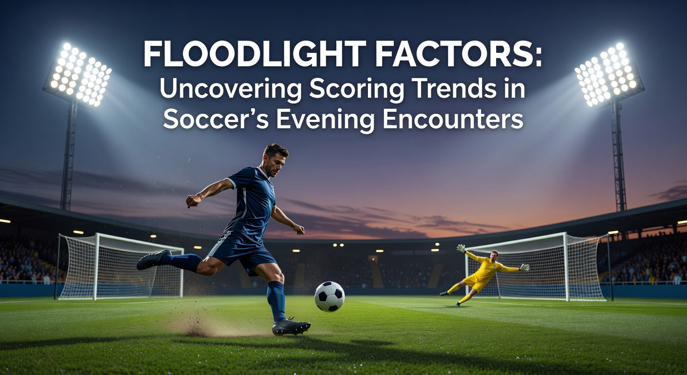Soccer match under floodlights showing evening game atmosphere and pitch lighting