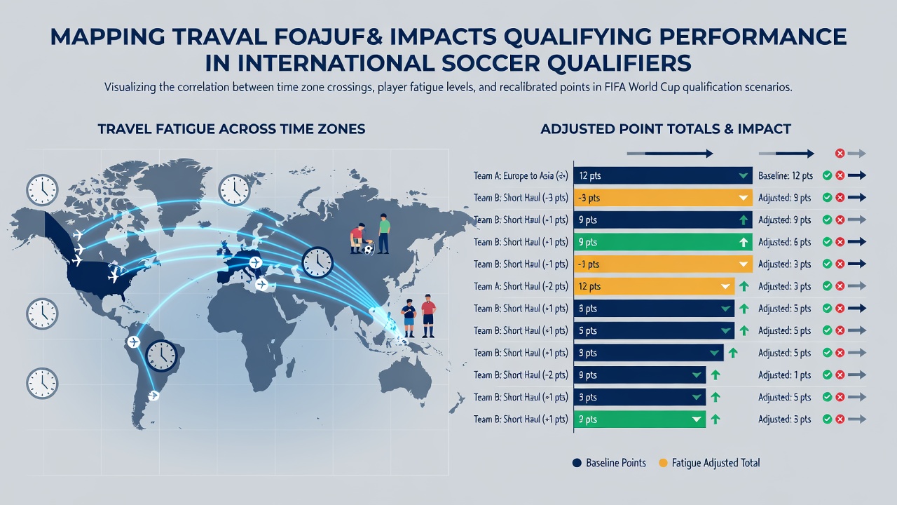 Map overlay illustrating typical qualifier routes and corresponding fatigue adjustment values
