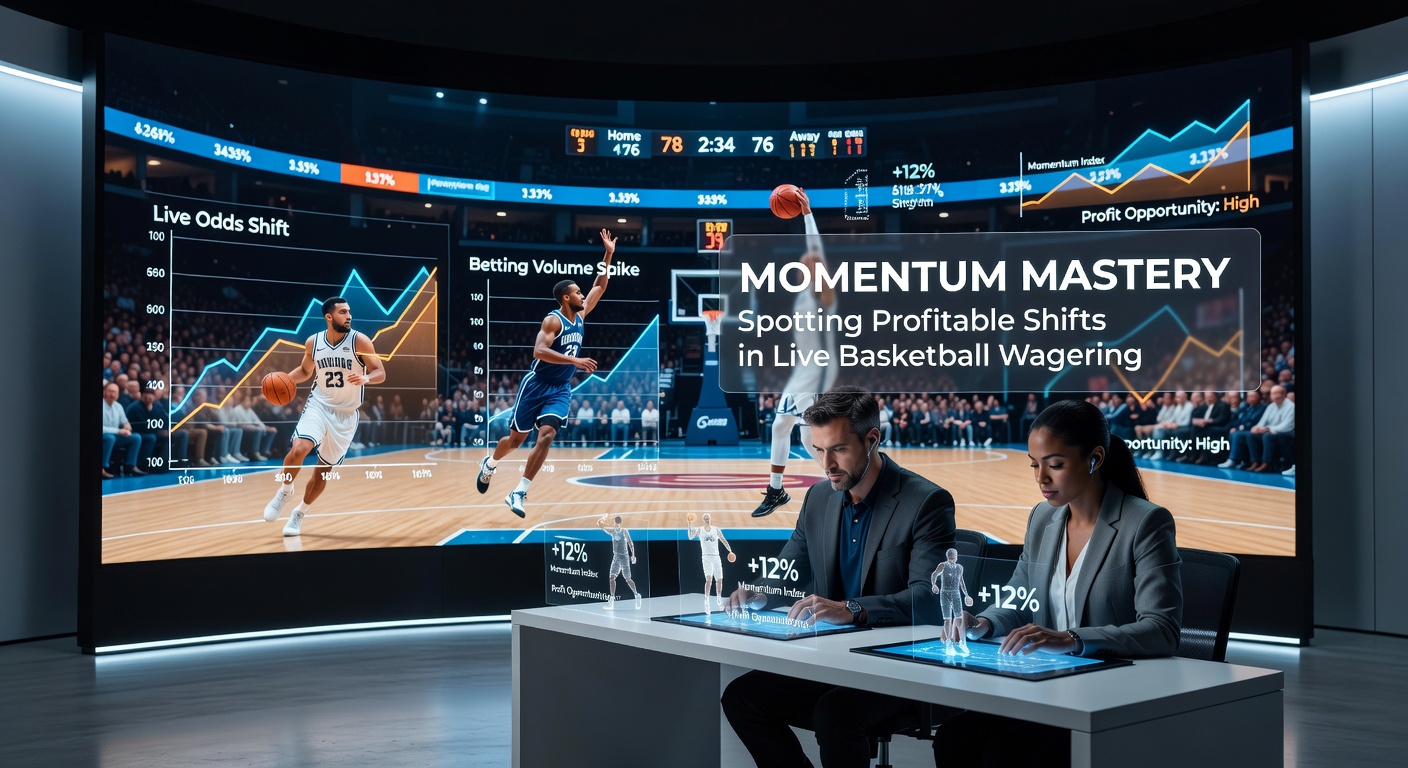 Dynamic basketball court action showing a team on a scoring run during live play, highlighting momentum shift