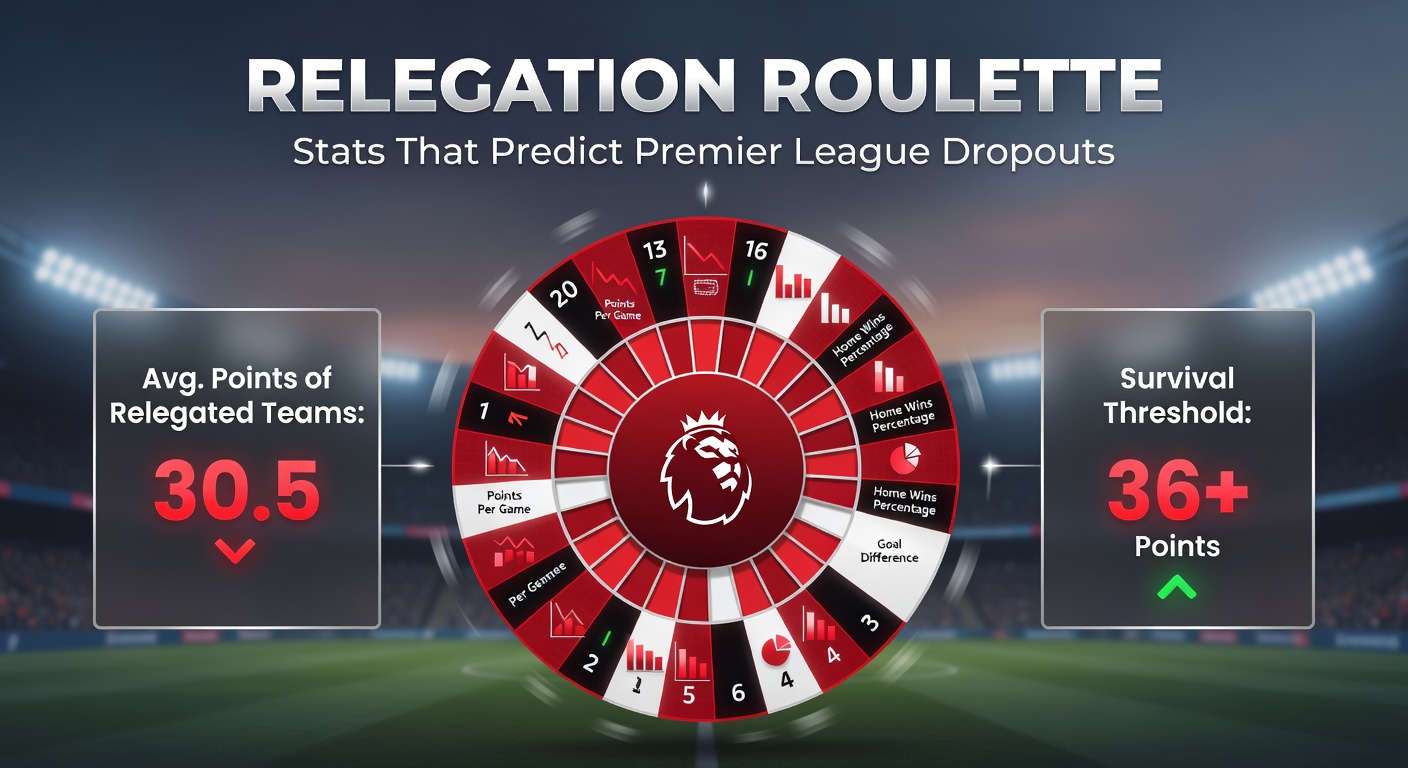 Dramatic Premier League relegation scrap with teams fighting to avoid the drop, stadium lights blazing under rainy skies