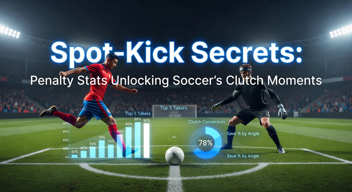 A tense penalty kick moment in a packed soccer stadium, with the kicker facing the goalkeeper under floodlights