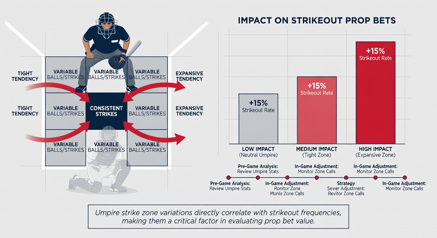 Close-up view of a baseball umpire signaling a strike with digital strike zone graphics
